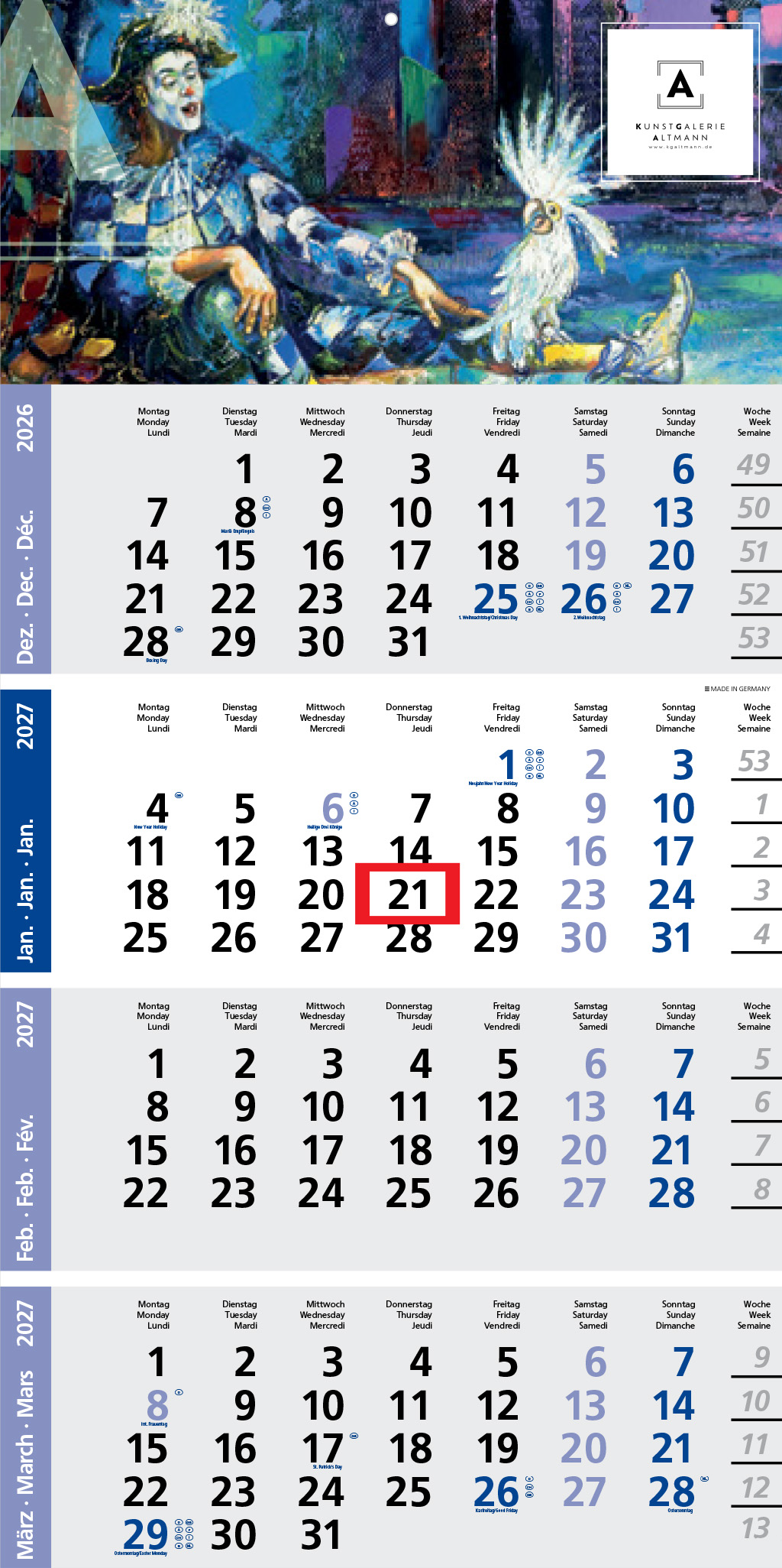 Datoline - 4-Monatsplaner DL 4.11