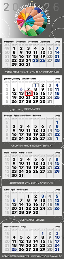 Datoline - 6-Monatsplaner DL 6.5