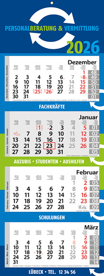 Datoline - 4-Monatsplaner DL 4.60