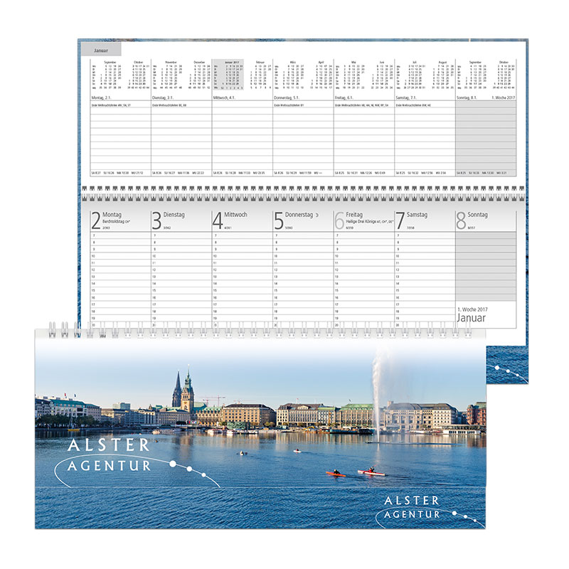 Datoline Tischquerkalender DL 7.34 / DL 7.35